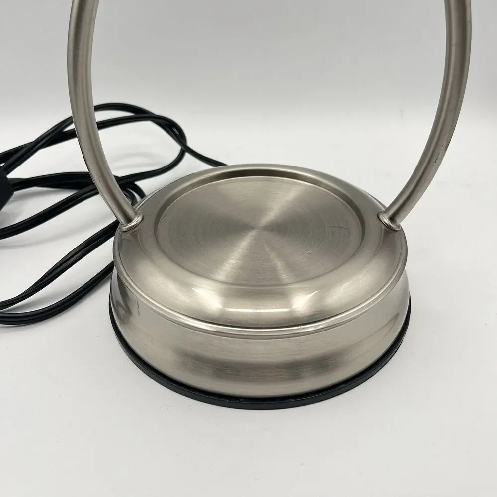 Hurricane Candle Warmers Etc Lantern Brushed Nickel 11” Tall (missing Handle)